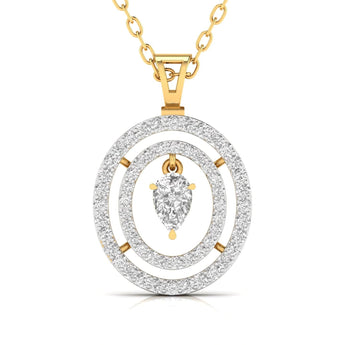Buy Multi-layered Diamond Pendant Online from Ivana Jewels Best lab grown diamond jewellery brand