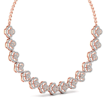 Ivana Jewels Necklace Garden Of Flowers Diamond Necklace