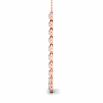 Ivana Jewels Necklace Gorgeous Concentric Studded Diamond Necklace
