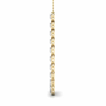 Ivana Jewels Necklace Gorgeous Concentric Studded Diamond Necklace