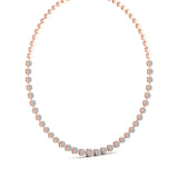 Ivana Jewels Necklace Lab Grown Round Cut Diamonds Necklace For Her