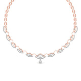 Ivana Jewels Necklace Rose Gold / 14KT Party Wear Round Cut Diamonds Necklace