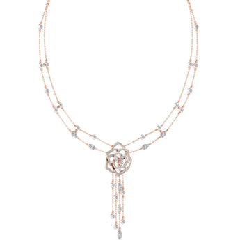 Ivana Jewels Necklace Round Cut Diamonds Glamorous Necklace
