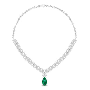 Ivana Jewels Necklace White Gold / 14KT Multi Shape Halo Fashion Lab Grown Diamond Necklace