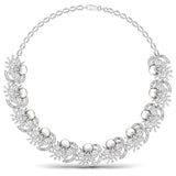 Ivana Jewels Necklace White Gold / 14KT Party Wear Fancy & Round Diamonds Necklace