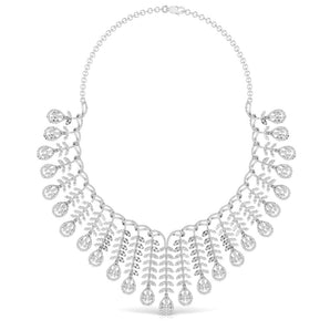 Ivana Jewels Necklace White Gold / 14KT Party Wear Necklace