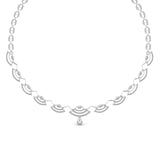 Ivana Jewels Necklace White Gold / 14KT Party Wear Round Cut Diamonds Necklace