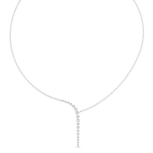 Ivana Jewels Necklace White Gold / 14KT Round Diamond Fancy Everyday Wear Necklace