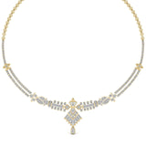 Ivana Jewels Necklace Yellow Gold / 14KT Elegance Royal Style Necklace For Her