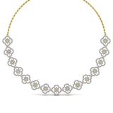 Ivana Jewels Necklace Yellow Gold / 14KT Garden Of Flowers Diamond Necklace