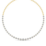 Ivana Jewels Necklace Yellow Gold / 14KT Lab Grown Round Cut Diamonds Necklace For Her