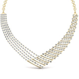 Ivana Jewels Necklace Yellow Gold / 14KT Multi Layered Diamond Necklace