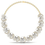 Ivana Jewels Necklace Yellow Gold / 14KT Party Wear Fancy & Round Diamonds Necklace