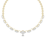 Ivana Jewels Necklace Yellow Gold / 14KT Party Wear Round Cut Diamonds Necklace