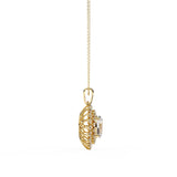 Ivana Jewels Necklaces Celestial Sun Medallion Necklace