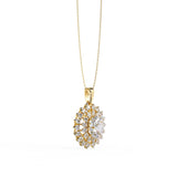 Ivana Jewels Necklaces Celestial Sun Medallion Necklace