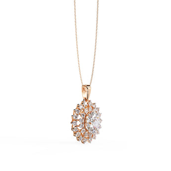 Ivana Jewels Necklaces Celestial Sun Medallion Necklace