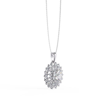 Ivana Jewels Necklaces Celestial Sun Medallion Necklace