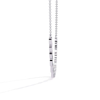 Ivana Jewels Necklaces Delicate Diamond Curve Necklace