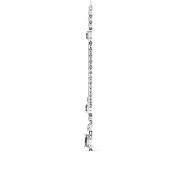Ivana Jewels Necklaces Diamond and Emerald Two-Row Necklace