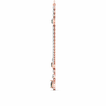 Ivana Jewels Necklaces Diamond and Emerald Two-Row Necklace