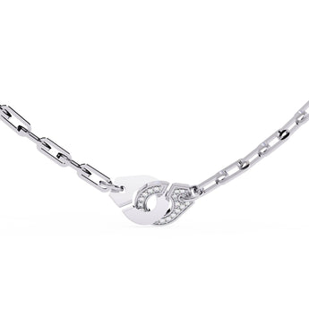 Ivana Jewels Necklaces Diamond Handcuff Necklace
