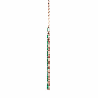 Ivana Jewels Necklaces Elegant Emerald and Diamond Necklace