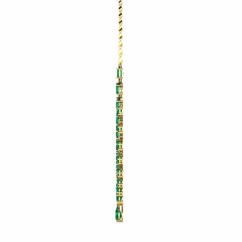 Ivana Jewels Necklaces Elegant Emerald and Diamond Necklace