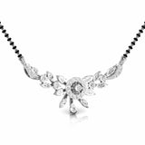 Ivana Jewels Necklaces Fancy & Round Diamond Floral Mangalsutra with Central Diamond