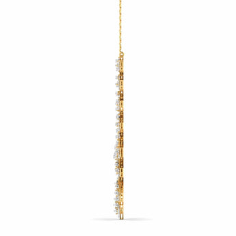 Ivana Jewels Necklaces Floral & Geometric Diamond Necklace