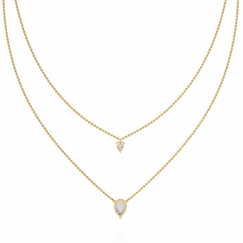 Ivana Jewels Necklaces Layered Teardrop Necklace