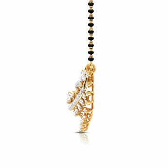 Ivana Jewels Necklaces Marquise & Round Diamond Foliage  Mangalsutra