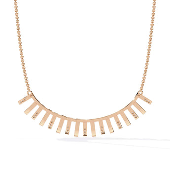 Ivana Jewels Necklaces Minimalist Gold Linear Bar Necklace