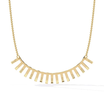 Ivana Jewels Necklaces Minimalist Gold Linear Bar Necklace