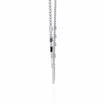 Ivana Jewels Necklaces Modern Triangle Diamond Necklace