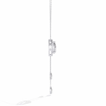Ivana Jewels Necklaces Necklace with Pear-Shaped Crystal Pendant and Dangling Drops
