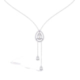 Ivana Jewels Necklaces Necklace with Pear-Shaped Crystal Pendant and Dangling Drops
