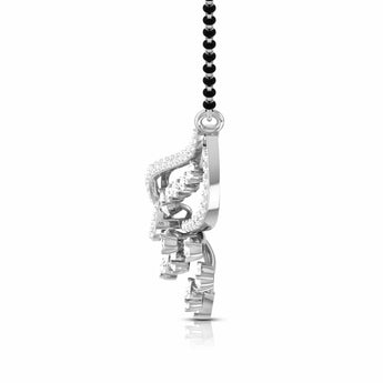 Ivana Jewels Necklaces Pear & Round Diamond Fluttering Mangalsutra