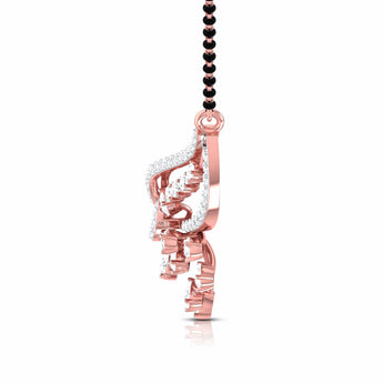 Ivana Jewels Necklaces Pear & Round Diamond Fluttering Mangalsutra