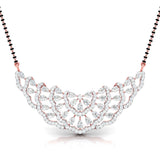 Ivana Jewels Necklaces Pear & Round Diamond Tiered Mangalsutra