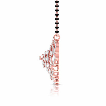 Ivana Jewels Necklaces Pear & Round Diamond Tiered Mangalsutra