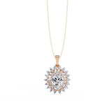 Ivana Jewels Necklaces Rose Gold / 14KT Celestial Sun Medallion Necklace
