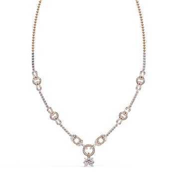 Ivana Jewels Necklaces Rose Gold / 14KT Delicate Necklace with Bow Detail
