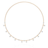 Ivana Jewels Necklaces Rose Gold / 14KT Delicate Stone Drop Choker