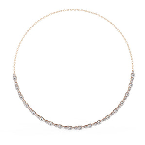 Ivana Jewels Necklaces Rose Gold / 14KT Minimalist  Circle Chain Necklace
