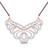 Ivana Jewels Necklaces Rose Gold / 14KT Pear & Round Cut Diamond Encrusted Floral Pendant