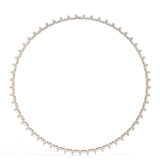 Ivana Jewels Necklaces Rose Gold / 14KT Textured Circle Necklace