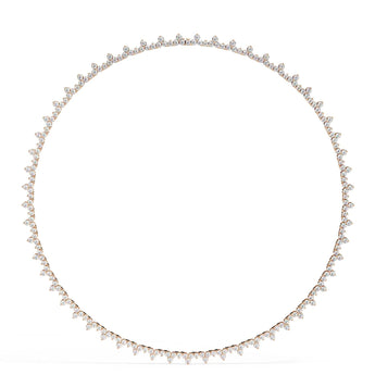 Ivana Jewels Necklaces Rose Gold / 14KT Textured Circle Necklace
