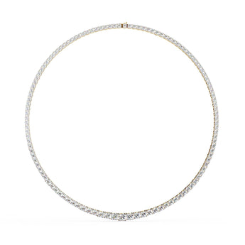 Ivana Jewels Necklaces Round and Square Empty Setting Tennis Necklace