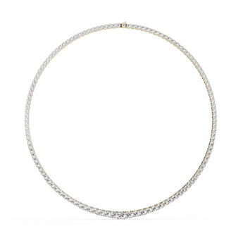 Ivana Jewels Necklaces Round and Square Empty Setting Tennis Necklace